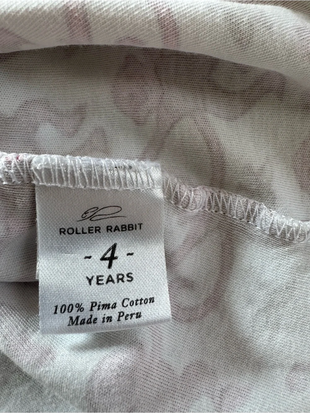 Roller Rabbit Pink Monkey Print Sleeveless Nightgown